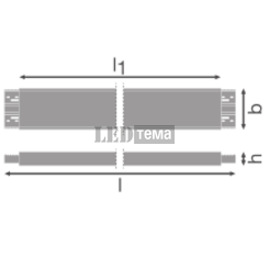 LN INV INFILL 1200 WT Захисна вставка LEDVANCE (4099854214868) 4099854214868 фото