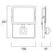 START Flood IP65 PIR 5000LM 830 Black 43W Прожектор з датчиком присутності Sylvania (0050177) 0050177 фото 6