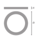 DL UNIV RING D200 BN Декоративне кільце для світильника LEDVANCE (4099854541476) 4099854541476 фото 3
