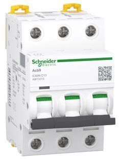 Автоматичний вимикач iC60N 3P 13A C, Schneider Electric (A9F74313) A9F74313 фото