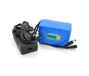 Аккумуляторная батарея литиевая QiSuo 24V 12A с элементами Li-ion 18650 + зарядное устройство 25.2V3A,DC5.5x2.1, (110x76x67mm) (QS-2412CH) QS-2412CH фото