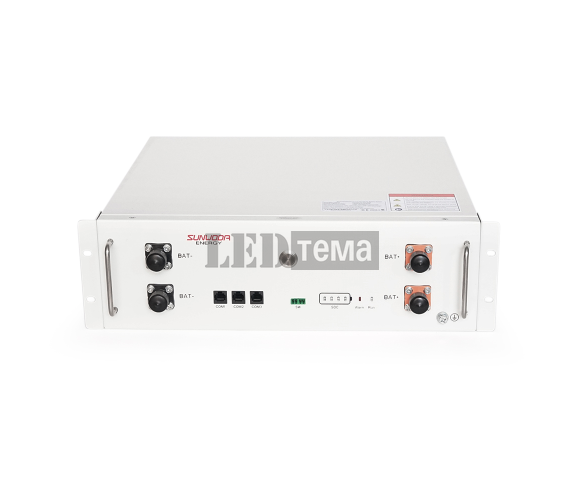 Акумуляторна батарея SUNWODA ATRIX-5 Lithium-Ion 51,2V 100Аh 5kWh,(100A /100A) CAN 2.0/RS485,482x135x433mm, 45kg (без кабелів) (ATRIX-5) ATRIX-5 фото