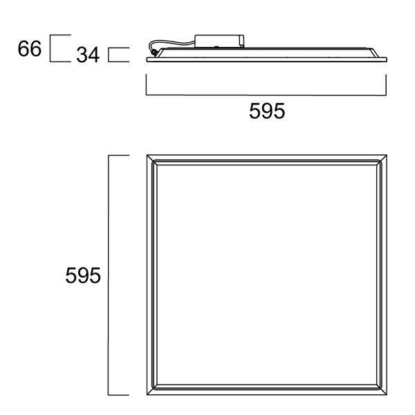 START Panel IP65 CR UGR19 600x600 4400 940 WH 44W Светильник панель для чистых помещений Sylvania (0042783) 0042783 фото