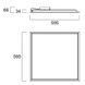 START Panel IP65 CR UGR19 600x600 4400 940 WH 44W Світильник панель для чистих приміщень Sylvania (0042783) 0042783 фото 7