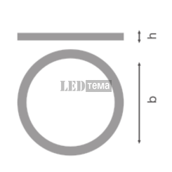 DL UNIV RING D300 BN Декоративное кольцо для светильника LEDVANCE (4099854541612) 4099854541612 фото
