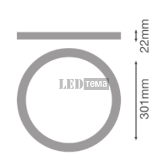 DL UNIV RING D300 BN Декоративное кольцо для светильника LEDVANCE (4099854541612) 4099854541612 фото