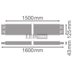 LN INV INFILL 1500 WT Захисна вставка LEDVANCE (4099854214844) 4099854214844 фото