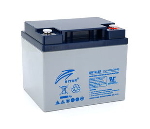 Тяговая аккумуляторная батарея RITAR EV12-45,12V 45Ah, M5 (198 х 166 х 169), Q1 EV12-45 фото