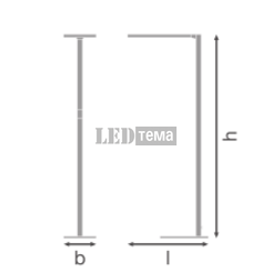 FS COMP SN EU V 840 BK 88W 4000К Напольный офисный светильник PIR DIM IP20 LEDVANCE (4099854540875) 4099854540875 фото
