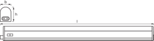 Switch Batten 300 mm 4W 3000К Лінійний світильник IP20 OSRAM (4099854532535) 4099854532535 фото