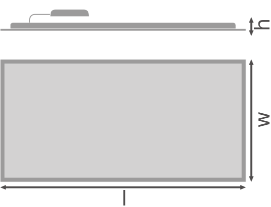 PL ECO 1200x600 E 840 60W 4000К Світильник панель IP20 LEDVANCE (4099854603341) 4099854603341 фото