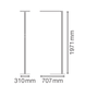 FS COMP SN EU V 840 BK 88W 4000К Напольный офисный светильник PIR DIM IP20 LEDVANCE (4099854540875) 4099854540875 фото 5
