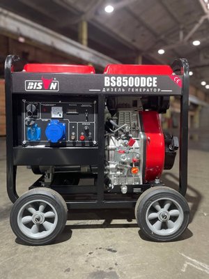 Bison BS8500DCE 6 кВт генератор дизельний однофазний з електростартером та ручним запуском 00BS8500DCE фото
