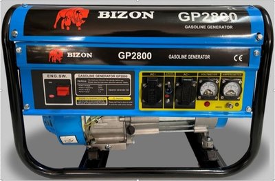 Bizon GP-2800 (2,8 кВт) 100% МЕДЬ Генератор Бензиновый, однофазный механический пуск. GP-2080-G01 фото