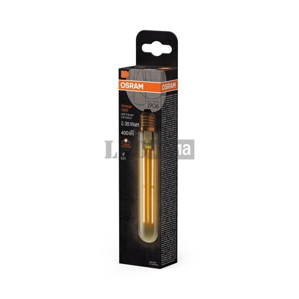 Vintage 1906 Tubular 35 Filament 4W 820 Gold E27 Декоративная светодиодная лампа Osram (4099854091889) 4099854091889 фото