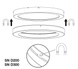 DL UNIV SN RING D200 BN Декоративне кільце для світильника LEDVANCE (4099854559471) 4099854559471 фото 2