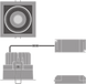 SPOT SQUARE DK ADJ WT 8W 3000К Точковий світильник IP20 LEDVANCE (4058075114043) 4058075114043 фото 6