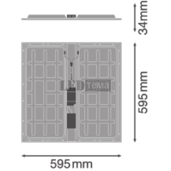 PL PROT 600 P 830 PS 22-26-31-36W 3000К Светильник панель перекл. мощ. IP54/IP20 LEDVANCE (4099854082863) 4099854082863 фото