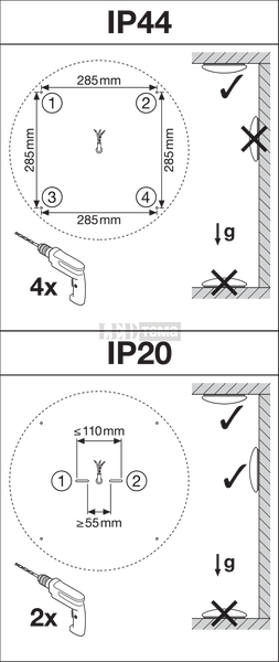SF CIRC 500 SEN V 840 IP44 PS 19-30-42W 4000К Накладний світильник з датчиком перем. потуж. LEDVANCE (4099854042171) 4099854042171 фото