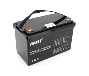 Акумуляторна батарея Must LiFePO4 LP15-12100 12,8V 100Ah, 1,28kWh, BMS50A@4S, 6000 циклів, 339x185x218, 12kg (LP15-12100) LP15-12100 фото