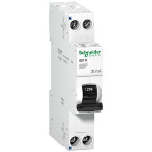 Диференційний автоматичний вимикач iDif K 1P+N 20A С АС 30мA Schneider Electric (A9D63620) A9D63620 фото