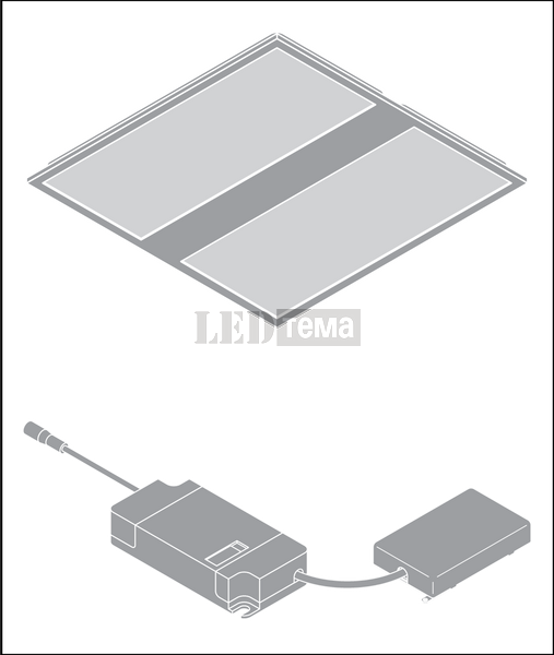 PL PROT 600 P 830 PS 22-26-31-36W 3000К Светильник панель перекл. мощ. IP54/IP20 LEDVANCE (4099854082863) 4099854082863 фото