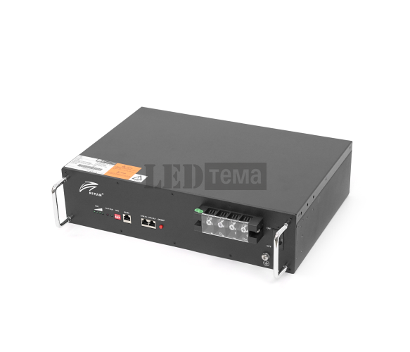 Акумуляторна батарея Ritar 19" LiFePO4 25,6V 100Ah 2560Wh BMS100@8S для монтажу на стіну ( 442 х 300 х 110 ), 23kg Q1 (R-LFP 25.6V 100Ah) R-LFP 25.6V 100Ah фото