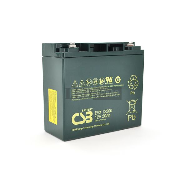 Аккумуляторная батарея CSB EVX12200, 12V 20Ah (181х77х162мм), Q4 EVX12200 фото