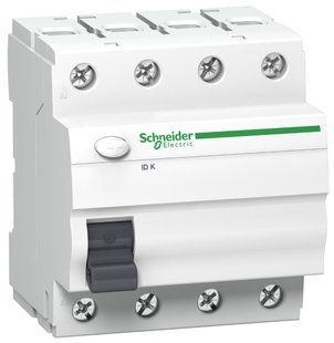 Диференційний вимикач ПЗВ ID K 4P 40A, тип A, 30мА, Schneider Electric (A9Z01440) A9Z01440 фото