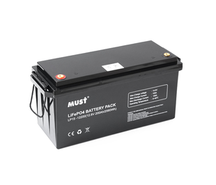 Акумуляторна батарея Must LiFePO4 LP15-12200 12,8V 200Ah, 2,56kWh, BMS100A@4S, 6000 циклів, 502x185x243, 23kg (LP15-12200) LP15-12200 фото