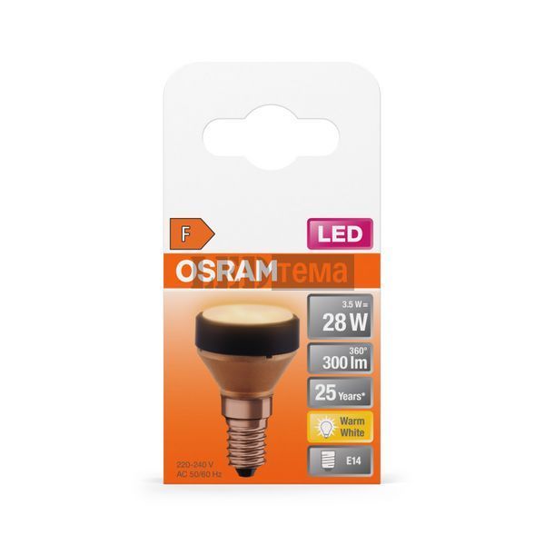 LED STAR FLAT 28 Non-DIM 3,5W 827 FR E14 Декоративна світлодіодна лампа Osram (4099854356773) 4099854356773 фото