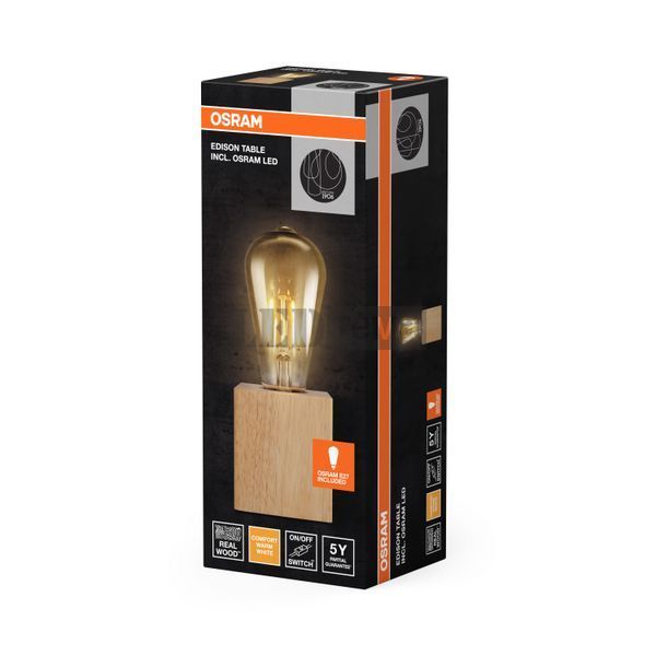 1906 EDISON TABLE 2.5W 824 E27 4x1 декоративная филаментная светодиодная лампа OSRAM (4058075850231) 4058075850231 фото