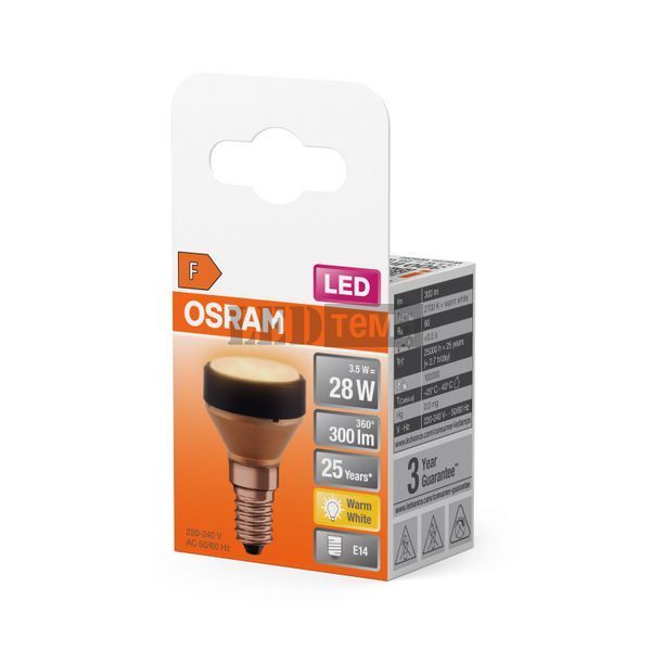 LED STAR FLAT 28 Non-DIM 3,5W 827 FR E14 Декоративна світлодіодна лампа Osram (4099854356773) 4099854356773 фото