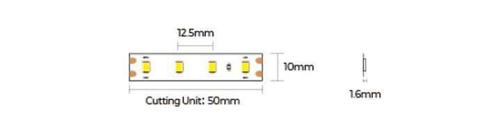 LED стрічка 80-2835-48V-IP20 3000K 5,8W 625Lm 5м COLORS (D880-48V-10mm-WW) D880-48V-10mm-WW фото