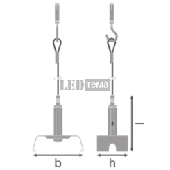 TRUSYS FLEX SUSPENSION KIT Комплект підвісу LEDVANCE (4058075781795) 4058075781795 фото