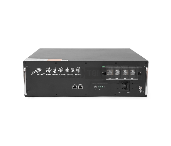 Акумуляторна батарея Ritar 19" LiFePO4 25,6V 200Ah BMS100@8S для монтажу на стіну ( 442 х 400 х 130.5 ), 40kg Q1 (R-LFP 25.6V 200Ah-R) R-LFP 25.6V 200Ah-R фото