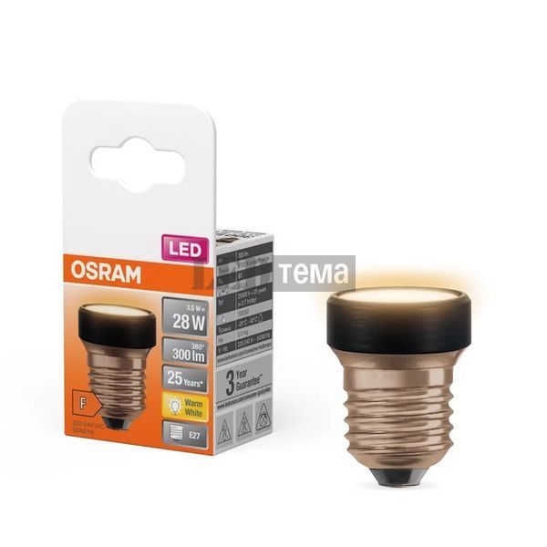 LED FLAT 28 3,5W/827 230V FR E27 6X1 OSRAM Світлодіодна лампа філаментна декоративна (4058075839960) 4058075839960 фото