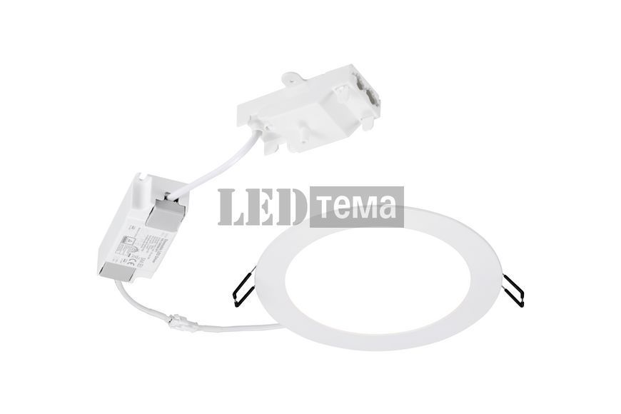 START Downlight Flat 157 IP44 1100LM 840 DIM 12W Світильник круглий врізний димований Sylvania (0054121) 0054121 фото